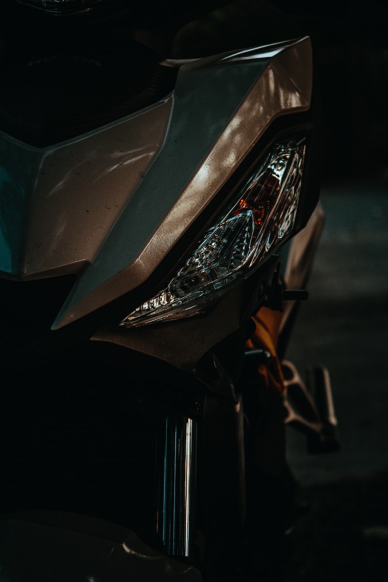unpaired motorcycle headlight
