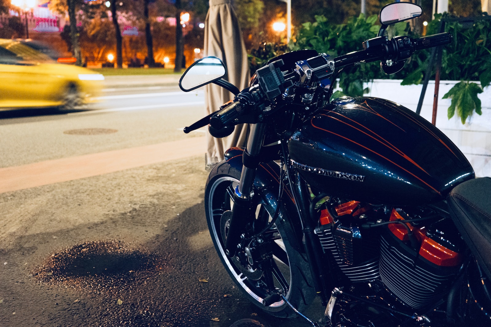 black and brown motorcycle